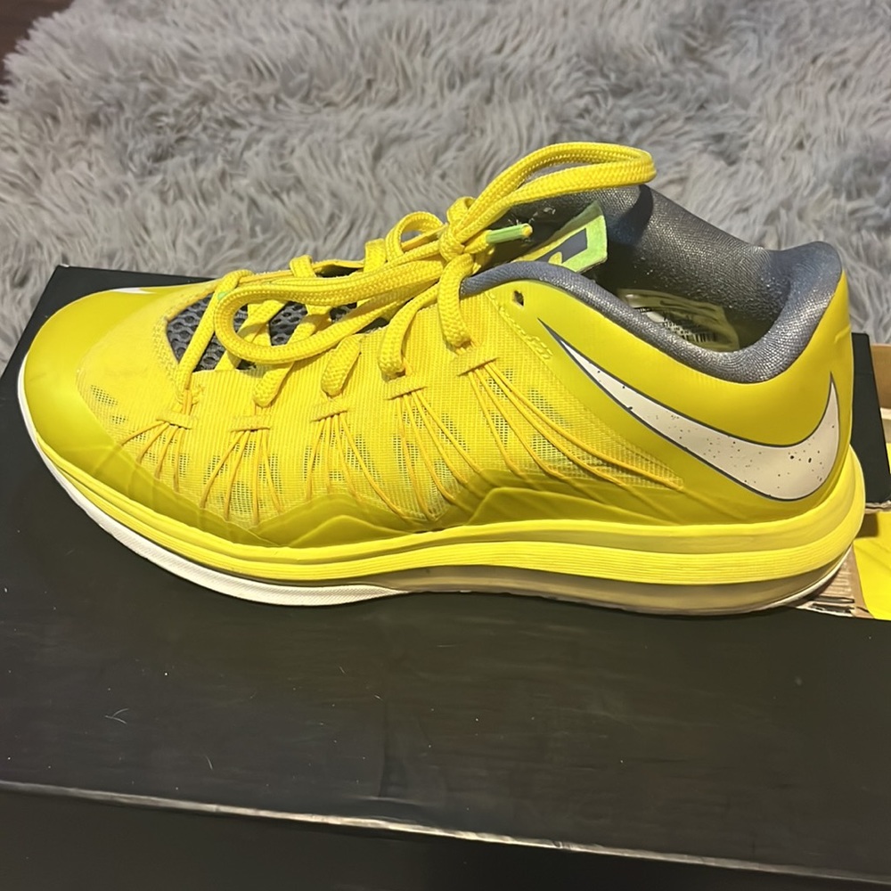 nike air max lebron x low sonic yellow